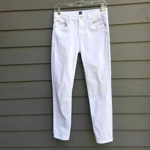 Gap White True Skinny Jeans size 27 R